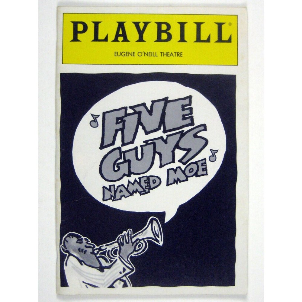 Five Guys Named Moe Playbill August 1992 Clarke Peters Louis Jordan Jerry Dixon